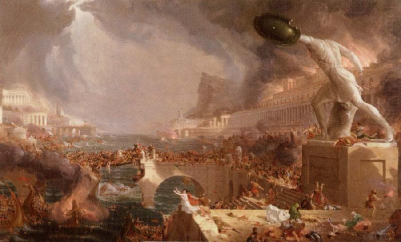 Thomas Cole destroy china oil painting image